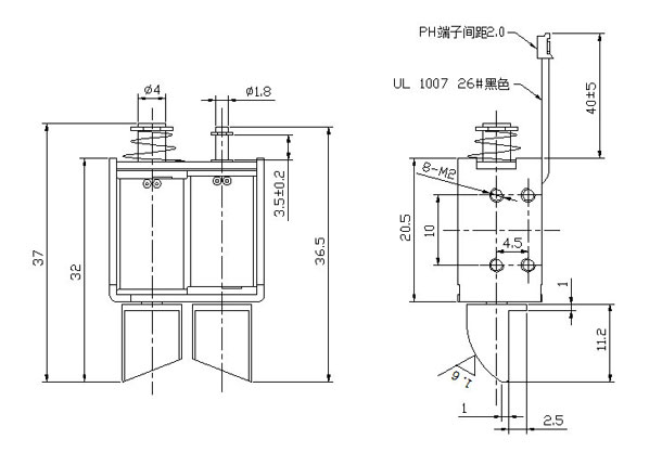 双控开关九游体育app定制尺寸图