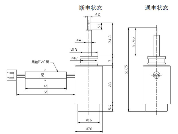 推动式圆管九游体育app尺寸图
