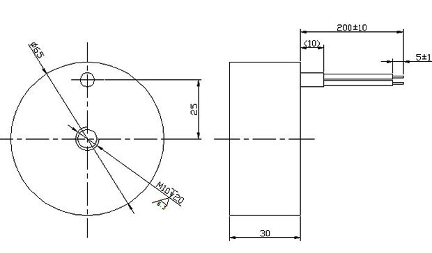 直流九游体育app吸盘,圆形九游体育app吸盘-尺寸图